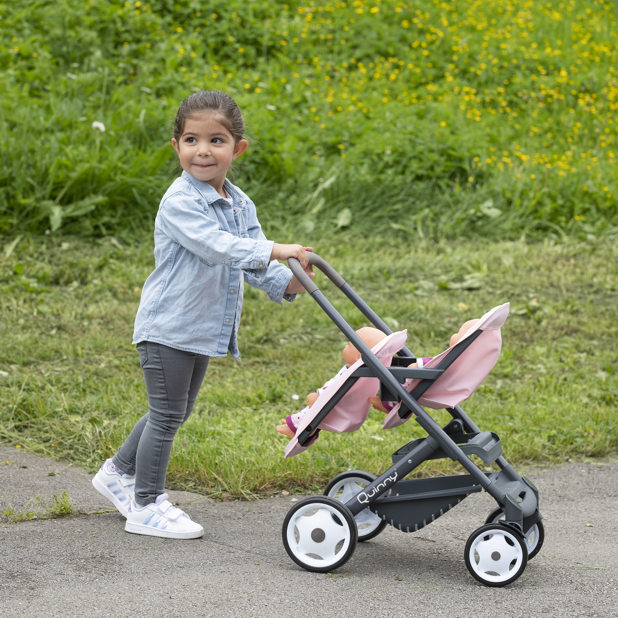Wózek dla lalek maxi cosi quinny spacerówka dla bliźniąt