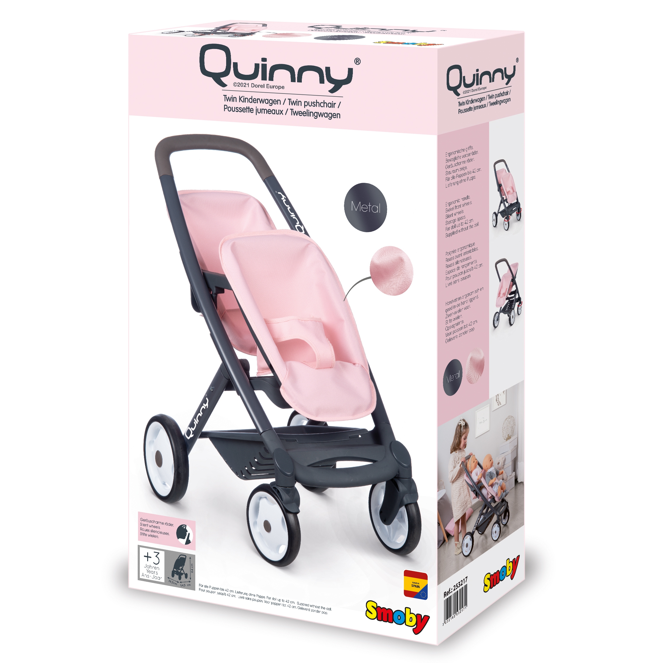 Wózek dla lalek maxi cosi quinny spacerówka dla bliźniąt