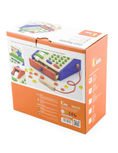 Drewniana Kasa sklepowa z akcesoriami Viga Toys