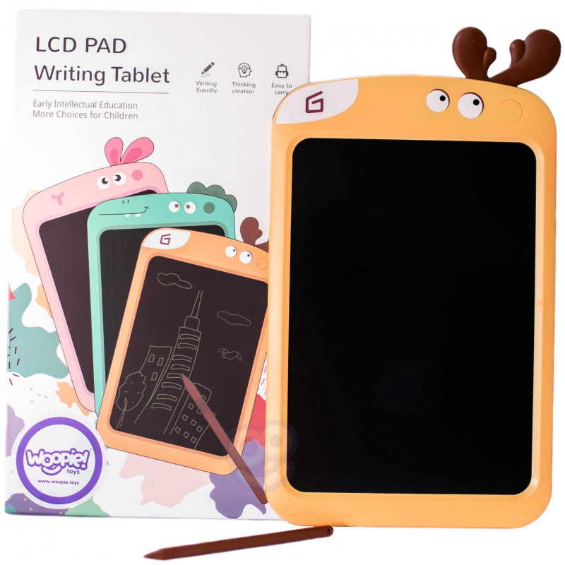 WOOPIE Tablet Graficzny 10.5" Łoś dla Dzieci do Rysowania Znikopis + Rysik