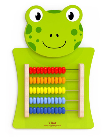 Drewniane Liczydło edukacyjne Żabka Viga Toys