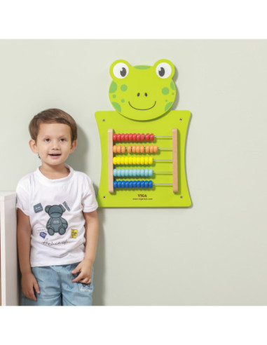 Drewniane Liczydło edukacyjne Żabka Viga Toys