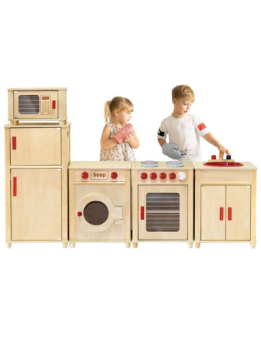 Drewniany Ogromny Zestaw kuchenny Natural Viga Toys