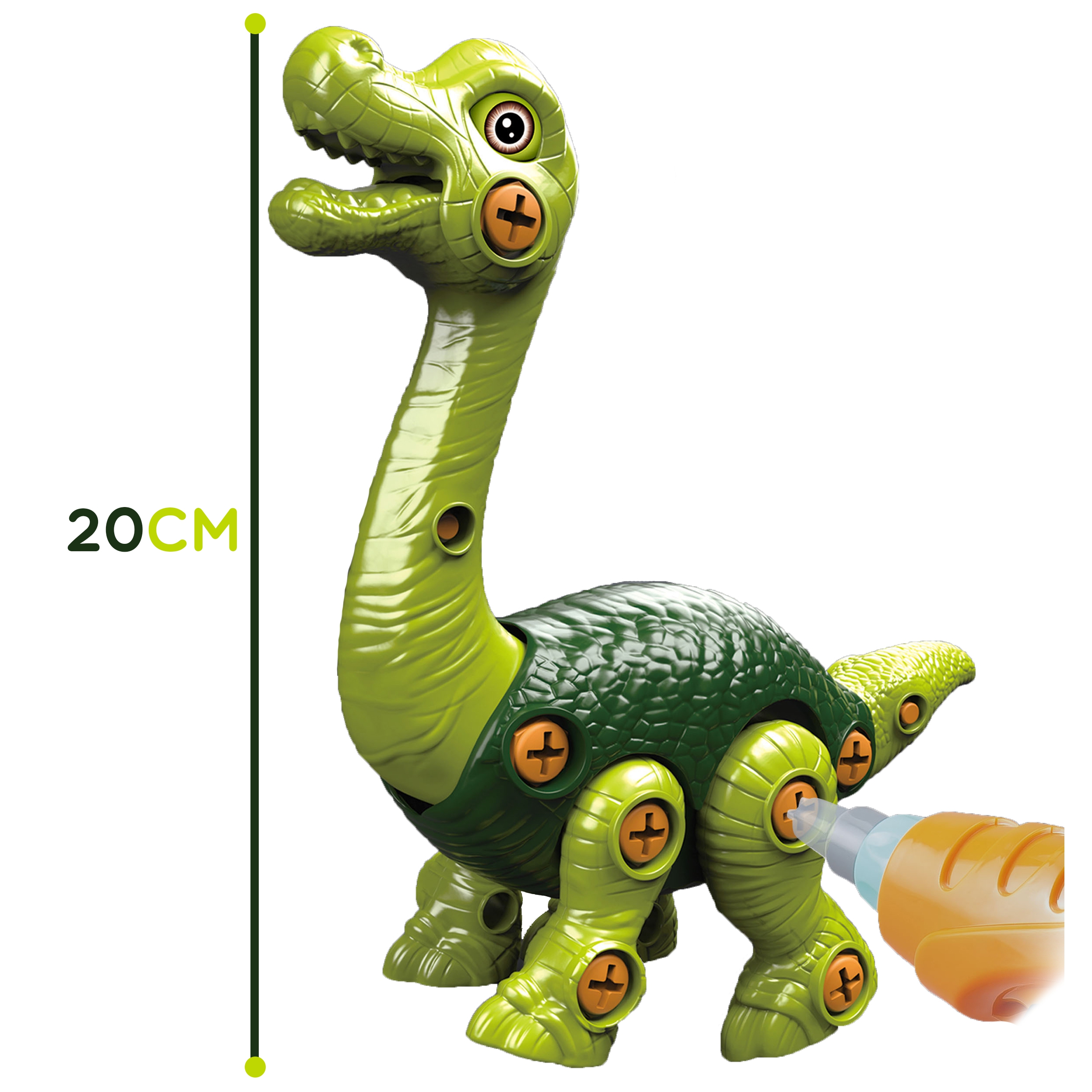 Dinozaur do skręcania zestaw konstrukcyjny + wiertarka 31 el.