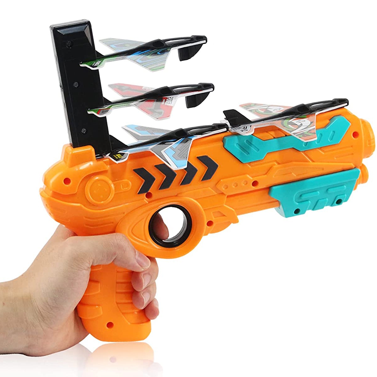 Pistolet wyrzutnia samolotów automatyczna + 4 samoloty