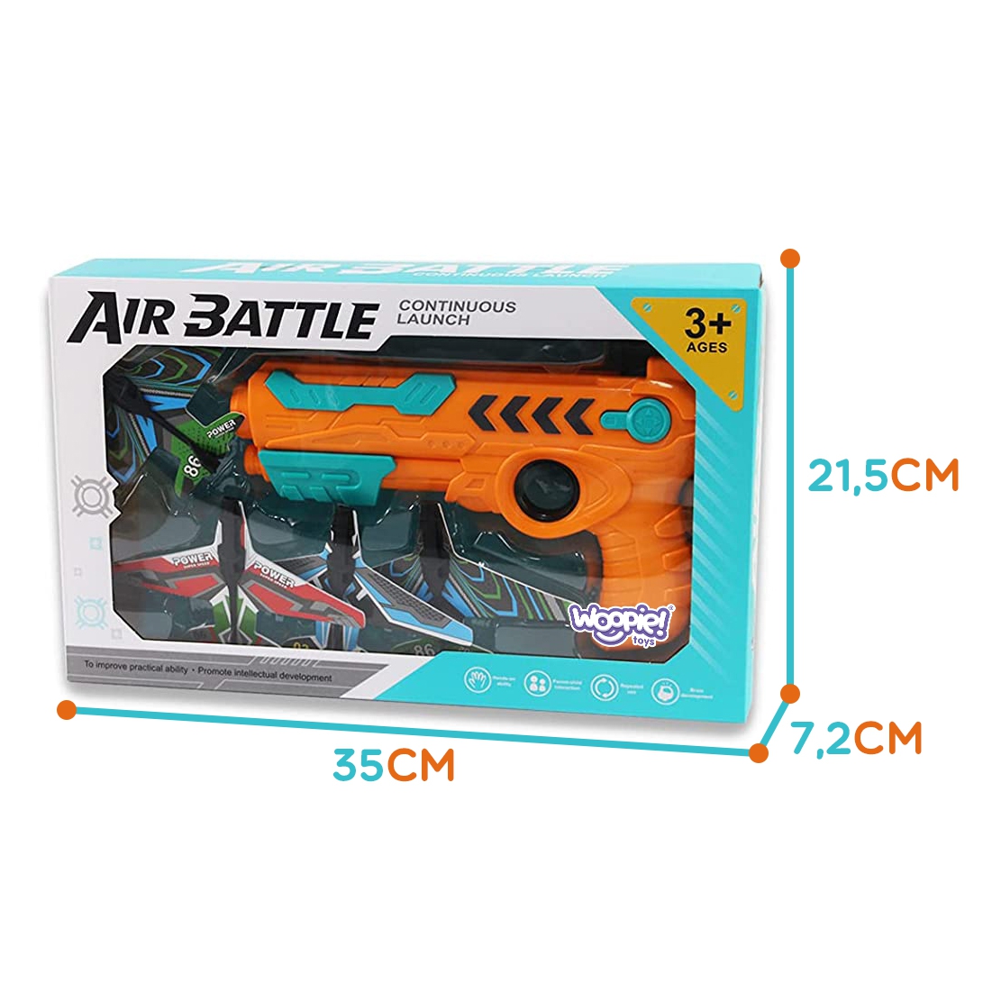 Pistolet wyrzutnia samolotów automatyczna + 4 samoloty