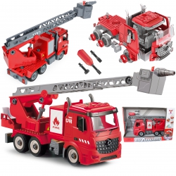 WOOPIE Construction Kit Blocks Firetruck + Screwdriver