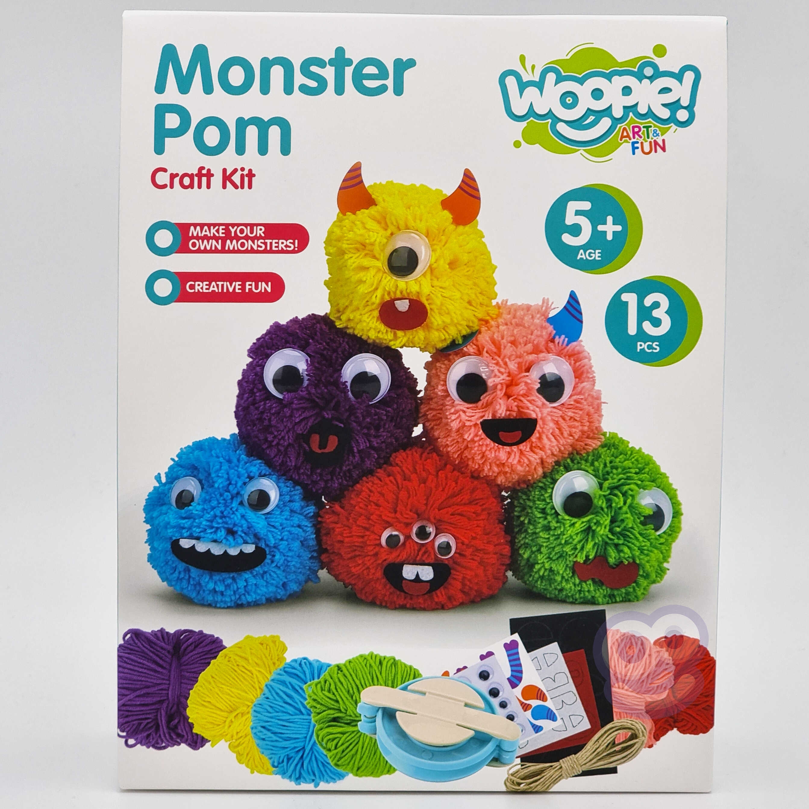 Zestaw kreatywny zrób potworka monster pom