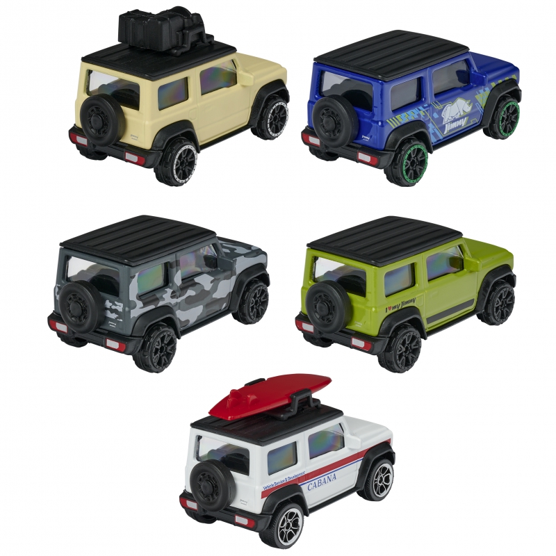 MAJORETTE Zestaw 5 Samochodów Suzuki Jimny