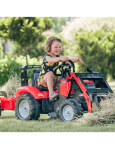 FALK Traktor na pedały Case LRX1130 z łyżką i przyczepą 2