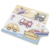 VIGA PolarB Wooden Puzzle Vehicles with Pins