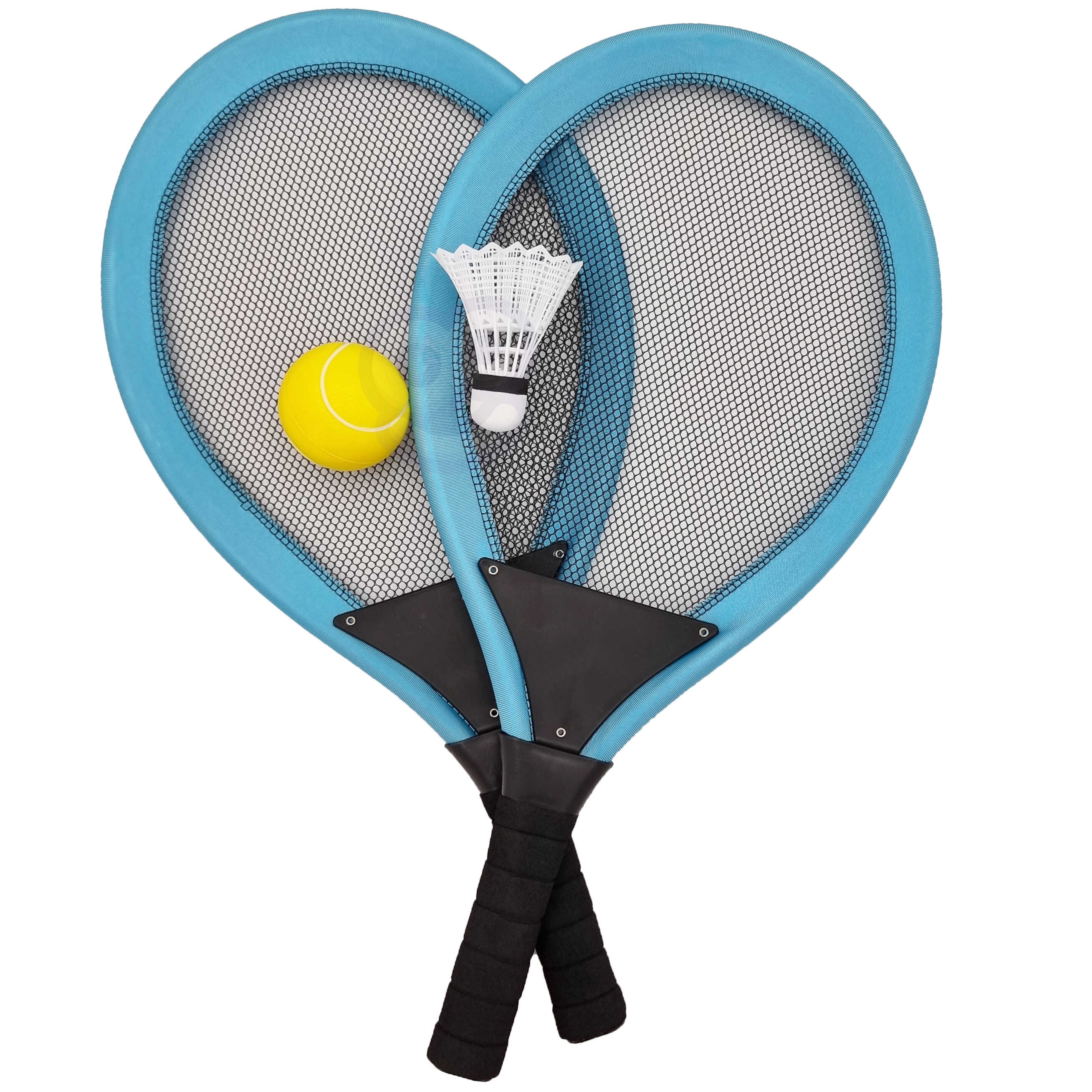 Duże rakietki do tenisa badminton dla dzieci zestaw + piłka lotka