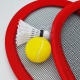 WOOPIE Rakietki do Tenisa Badminton dla Dzieci Zestaw + Piłka Lotka
