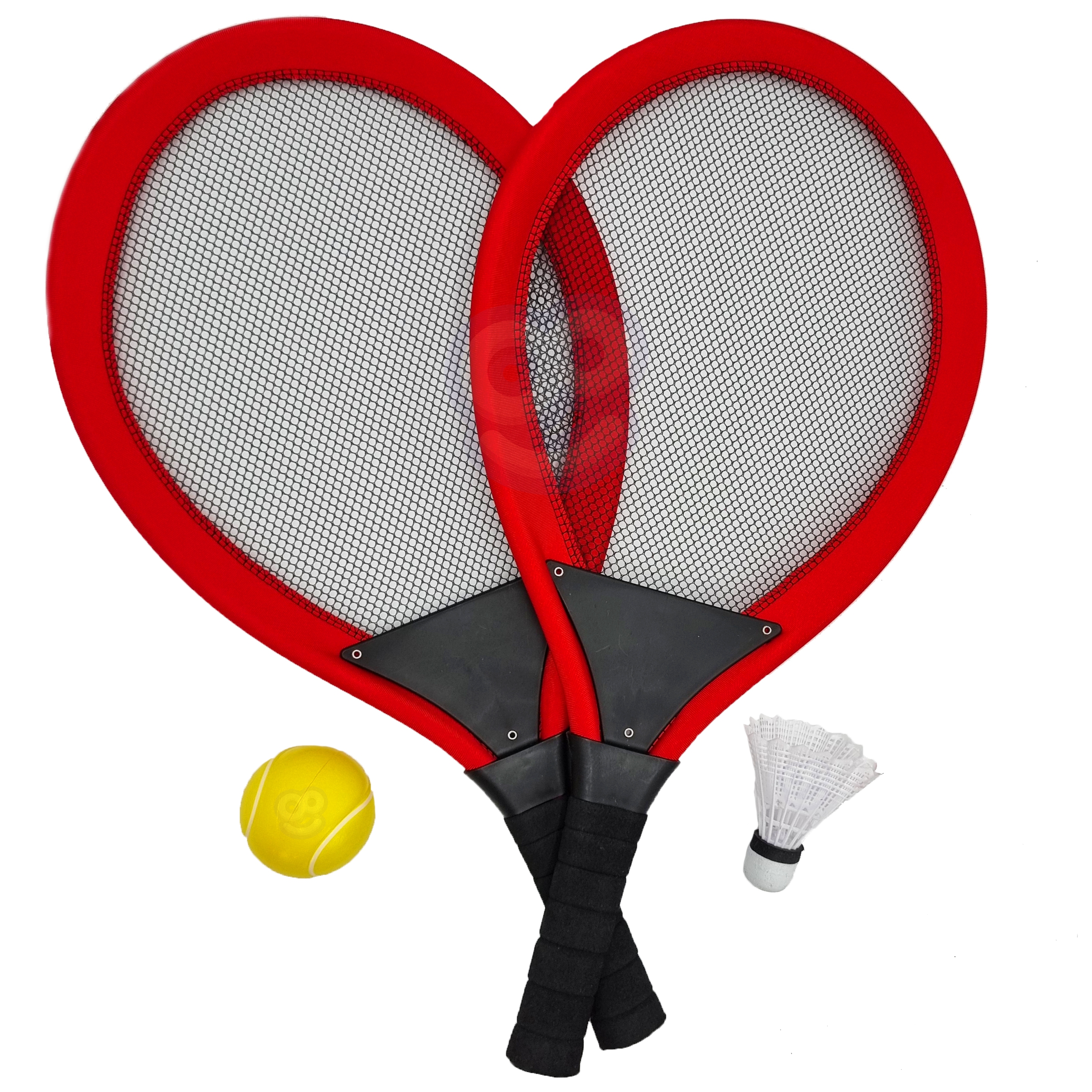 Duże rakietki do tenisa badminton dla dzieci zestaw + piłka lotka