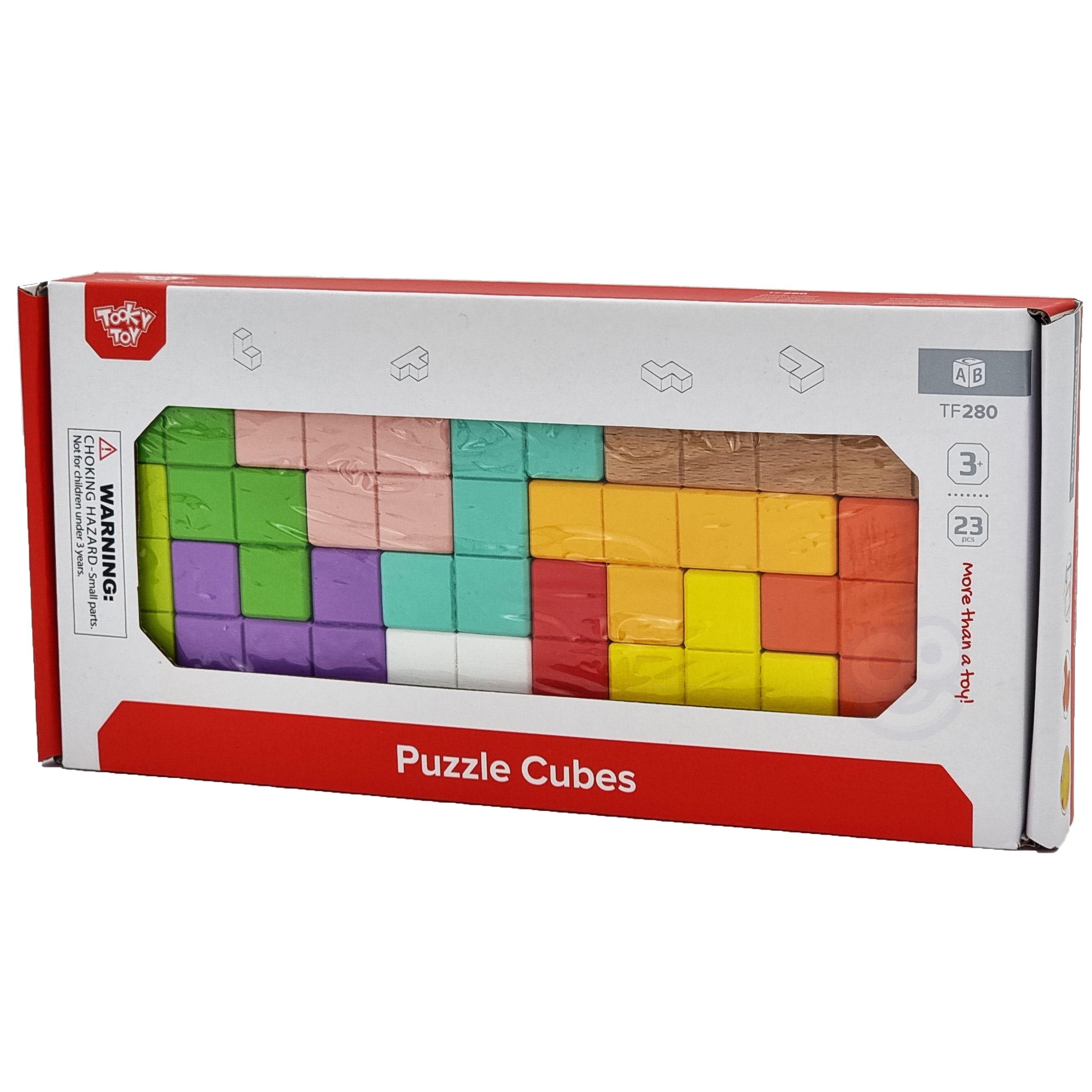 Układanka klocki tetris 10 poziomów trudności 22 el.