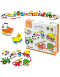 Viga Drewniana przeplatanka Klocki Farma