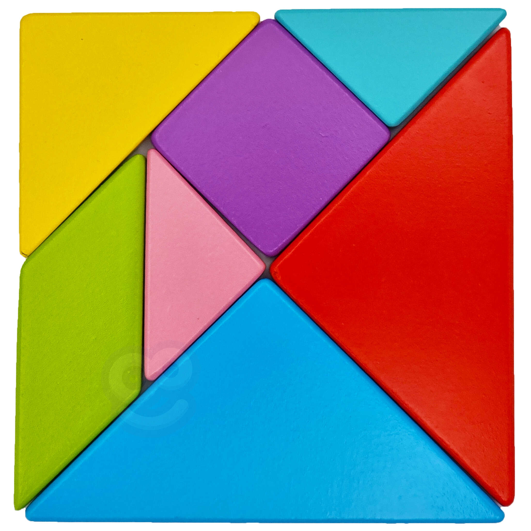 Drewniane puzzle tangram układanka