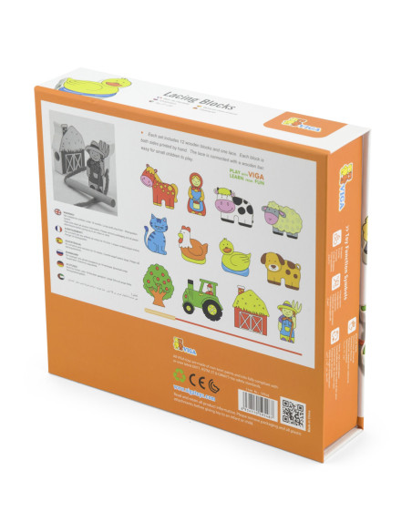 Viga Drewniana przeplatanka Klocki Farma