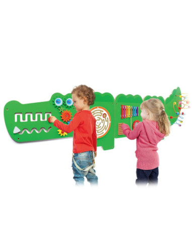 Viga Tablica Sensoryczna Manipulacyjna Edukacyjna Krokodyl