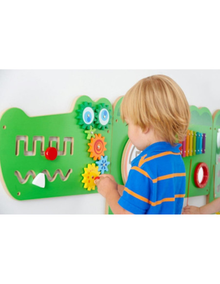 Viga Tablica Sensoryczna Manipulacyjna Edukacyjna Krokodyl
