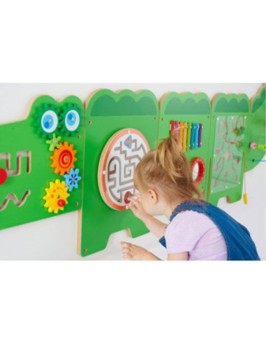 Viga Tablica Sensoryczna Manipulacyjna Edukacyjna Krokodyl