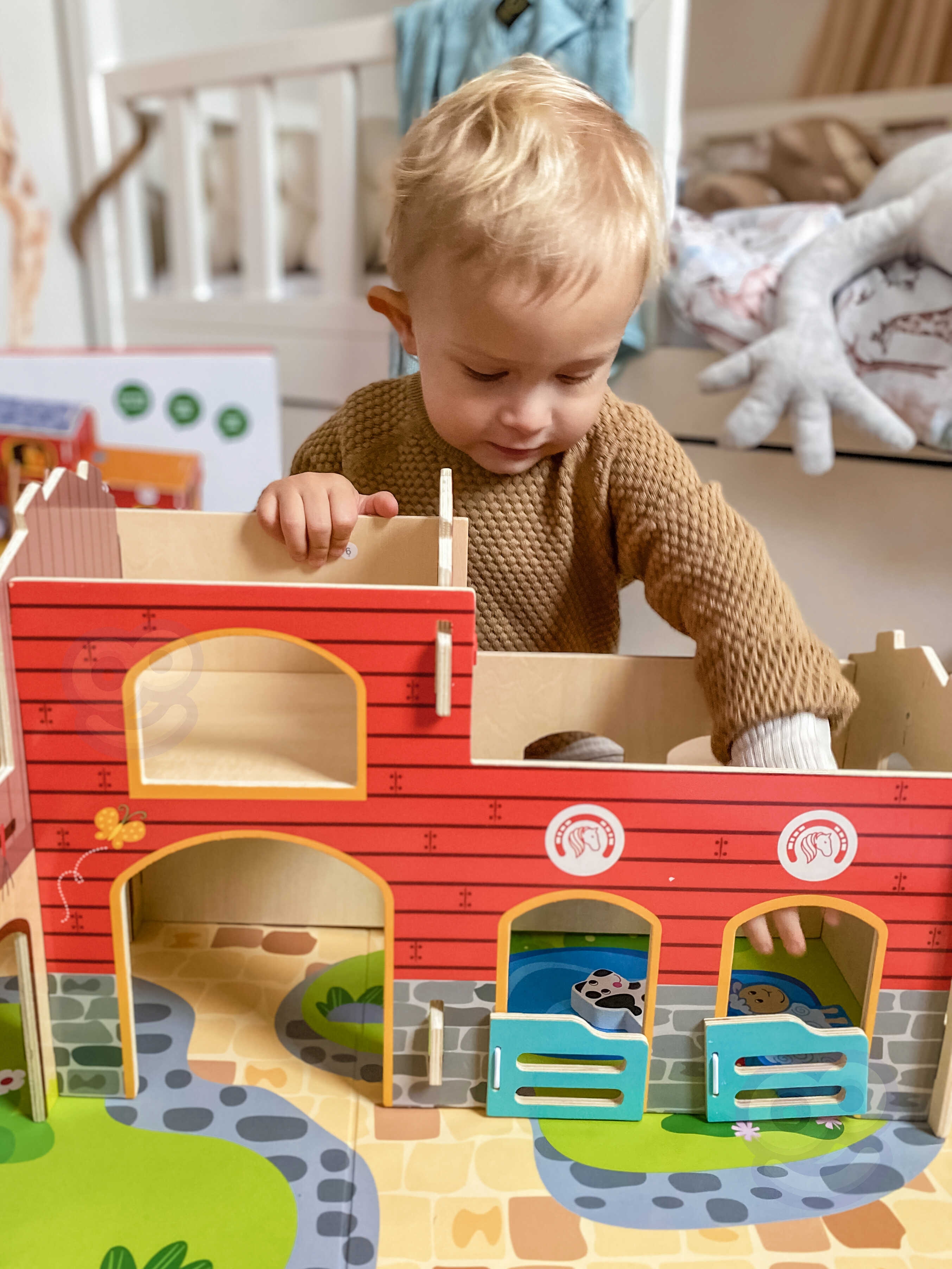 Mega farma figurki zwierząt stajnia obora kurnik 18 el.
