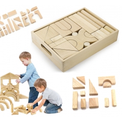 Drewniane klocki Viga Toys 46 elementy