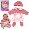 WOOPIE Doll Dress Set Hat 43 - 46 cm Pink