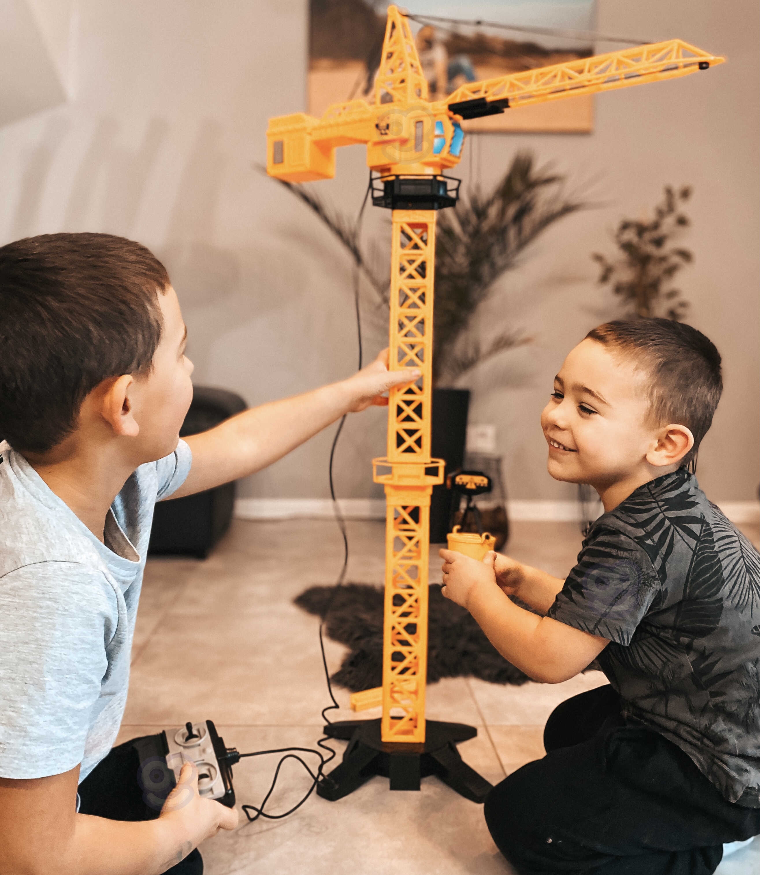 Dźwig żuraw zdalnie sterowany 103 cm r/c ciężarówka koparka + 4 akc.