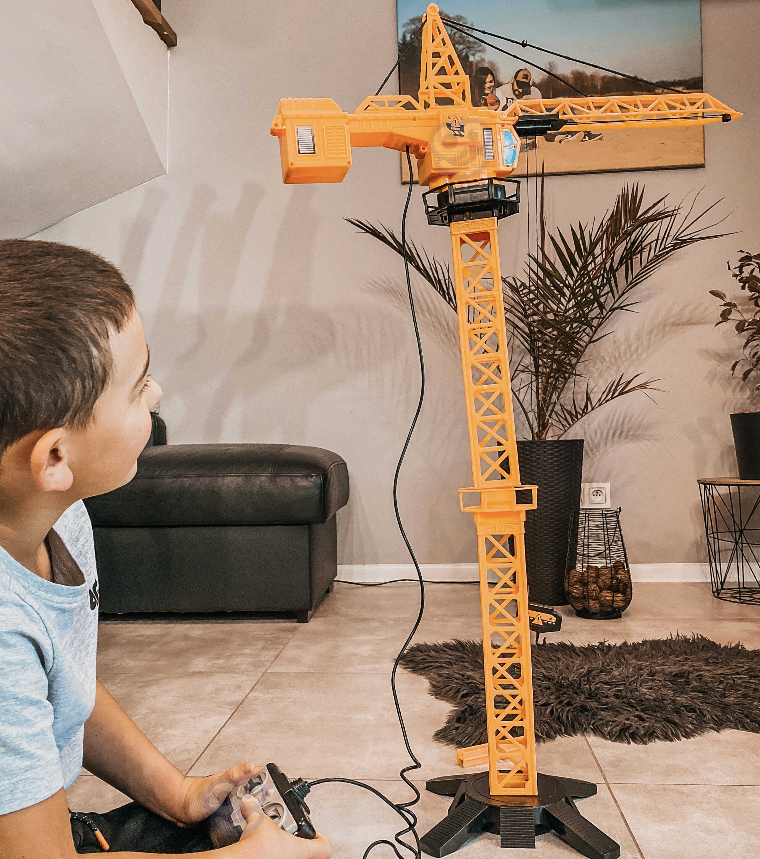 Dźwig żuraw zdalnie sterowany 103 cm r/c ciężarówka koparka + 4 akc.