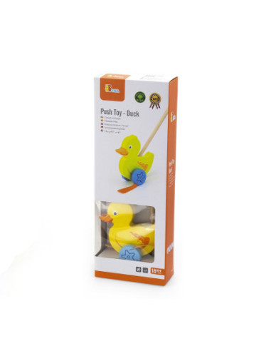 Viga Toys Drewniany Pchacz Kaczuszka