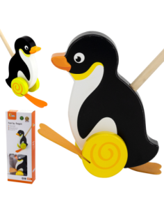 Drewniany Pchacz Pingwin Viga Toys – Zabawa i Rozwój Dziecka 2