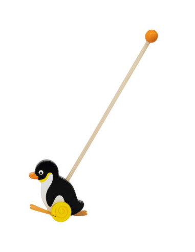 Viga Toys Drewniany Pchacz Pingwin