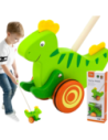 Viga Toys Drewniany Pchacz Dinozaur