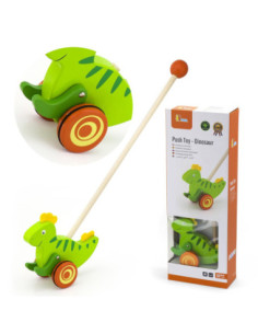 Viga Toys Drewniany Pchacz Dinozaur 2