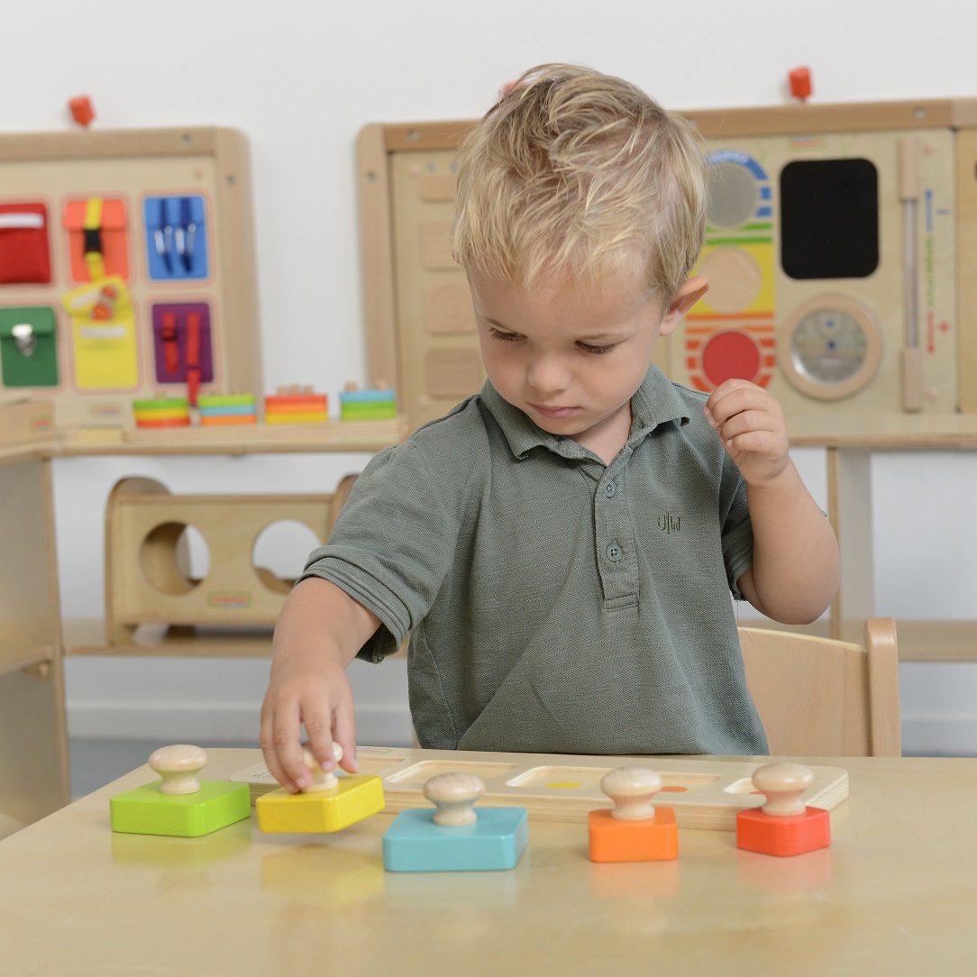 Układanka nauka rozmiarów i kolorów montessori