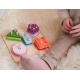 TOOKY TOY Drewniany Sorter Geometryczny Nauka Kształtów Liczenia