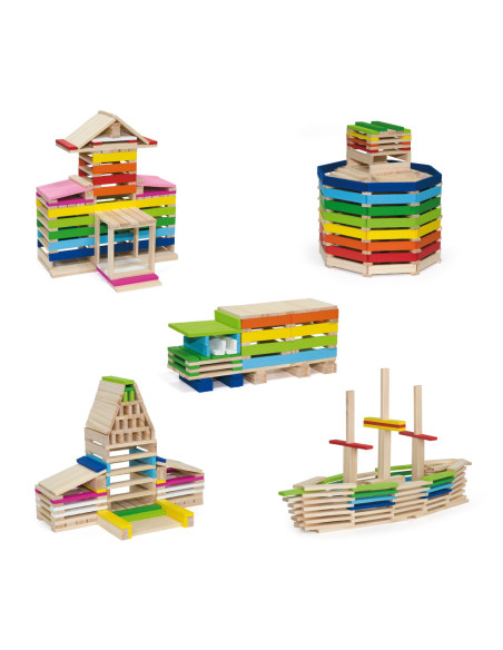 Viga Drewniane Klocki konstrukcyjne Budynki