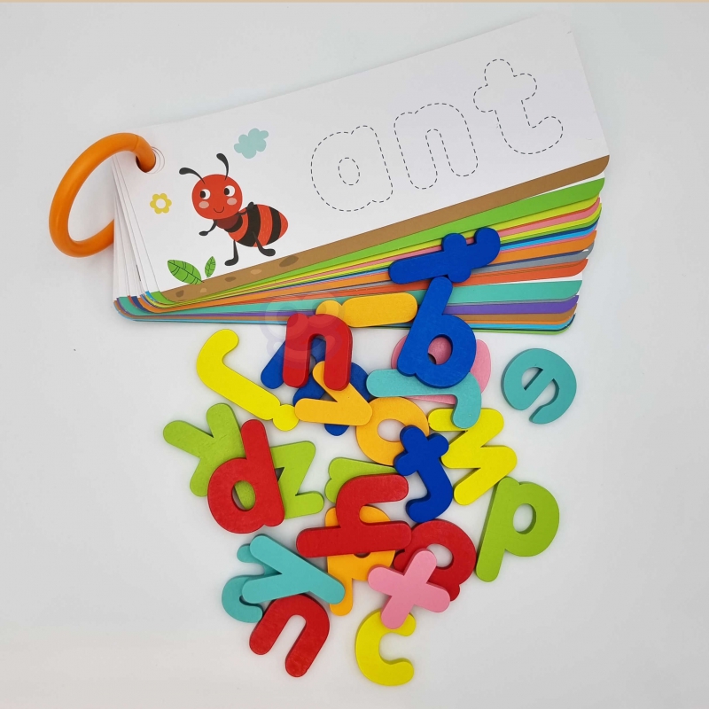 TOOKY TOY Puzzle Alfabet Nauka Literek Słów Zwierzątka 57 el.