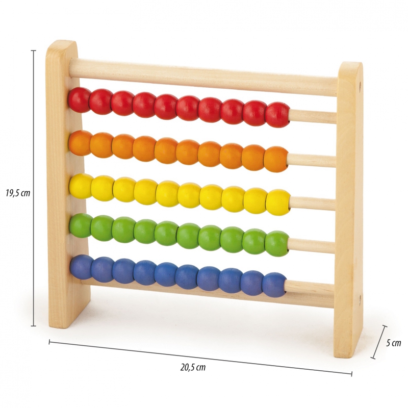 Drewniane Liczydło Edukacyjne Viga Toys Kolorowe