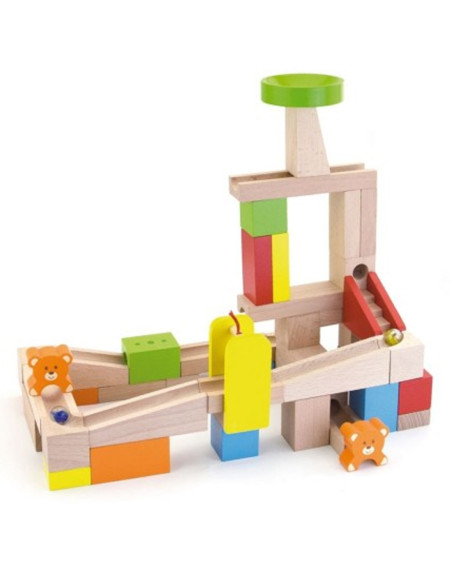 Viga Drewniany Tor na kulki Kulodron 49 elementów