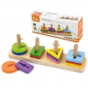 Viga Toys wooden blocks with Montessori shape sorter