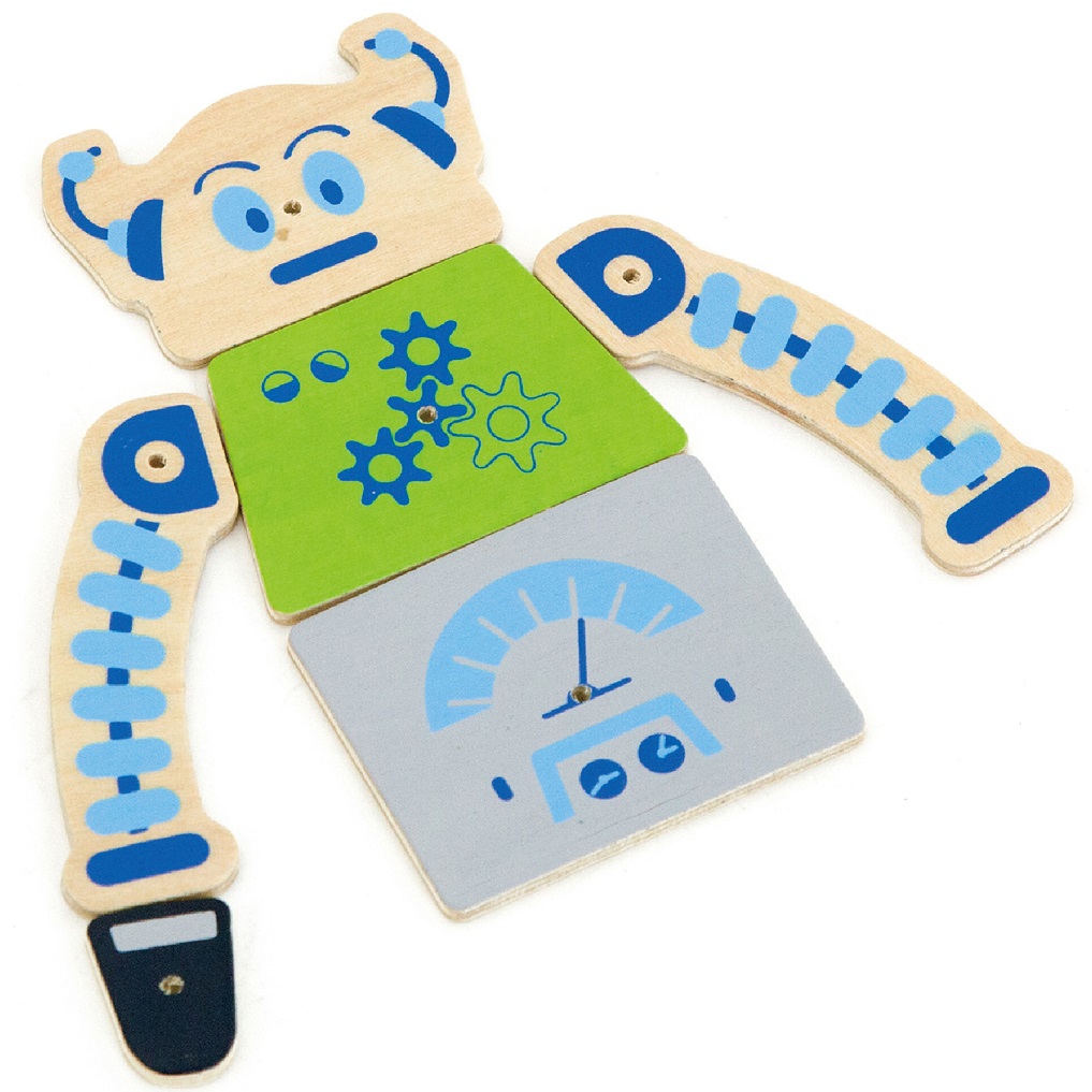 Drewniana przybijanka roboty 45 elementów montessori