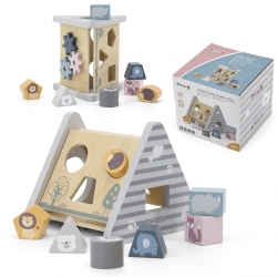 Drewniana piramidka edukacyjna - Sorter - VIGA - PolarB