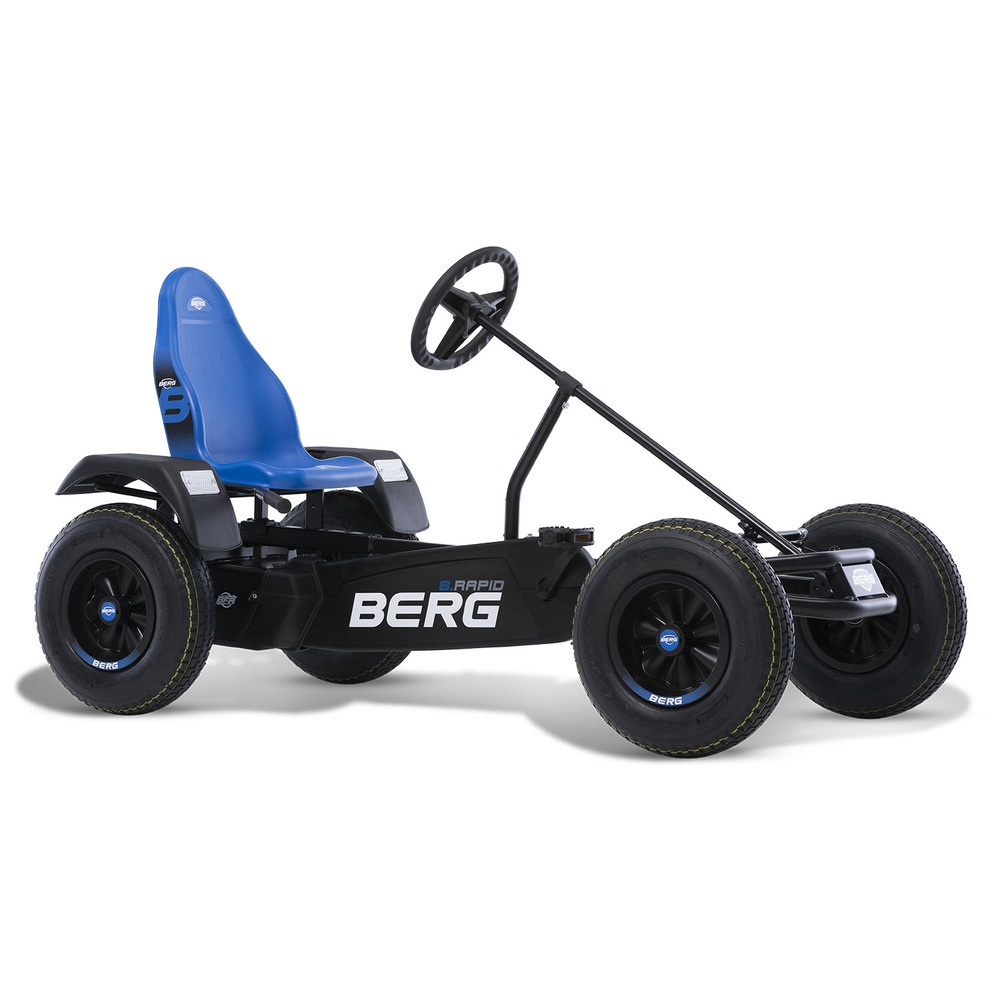 Gokart na pedały xl b.rapid blue bfr pompowane koła od 5 lat do 100 kg