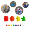 Masterkidz Geometric Shape Pegs (8 Colours) - 256 Piece Set