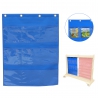 Fabric Hanging Sheet with Pockets for Books and Pictures