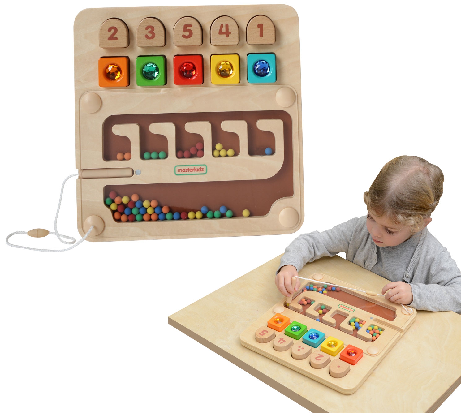 Nauka liczenia labirynt montessori