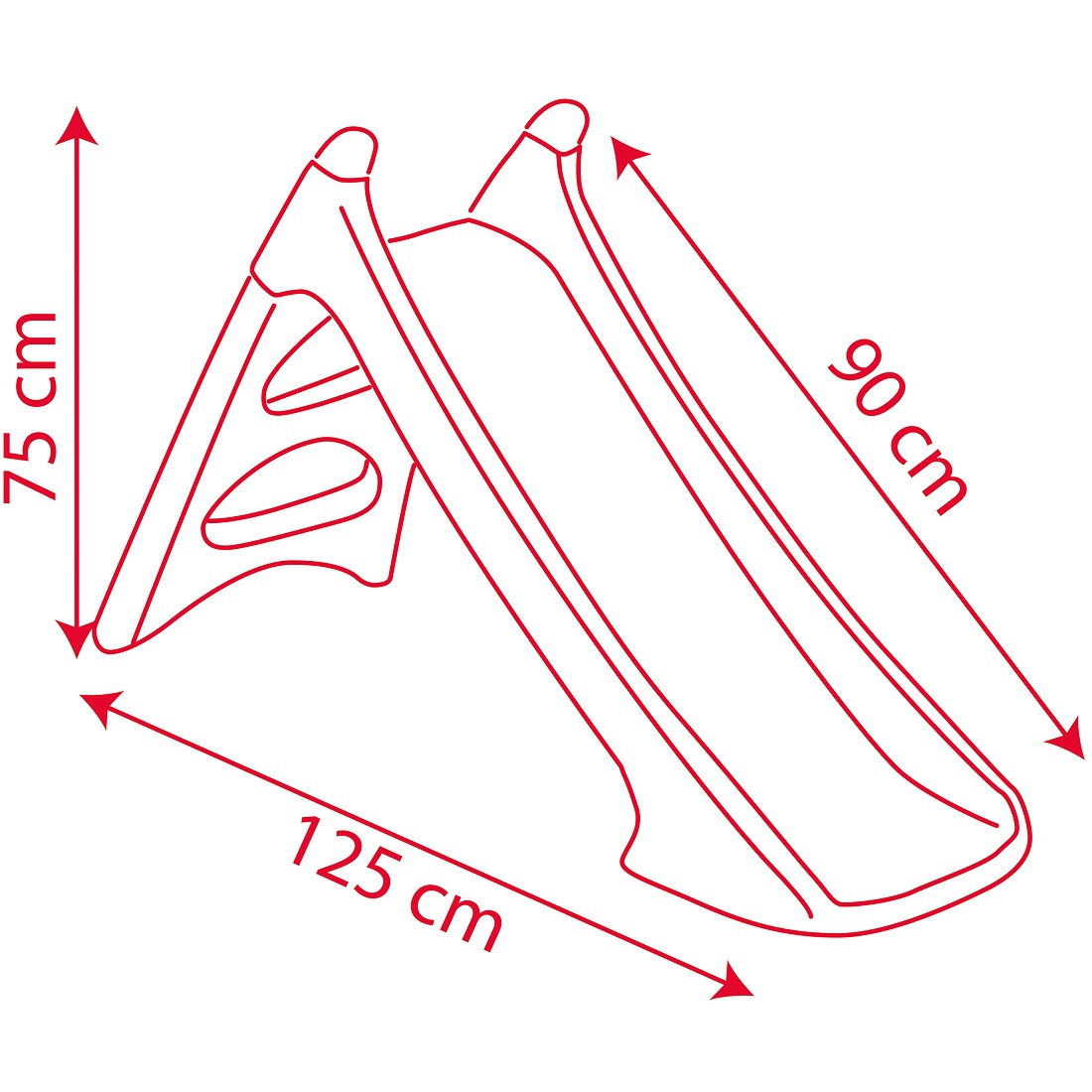 Zjeżdżalnia xs auta ślizg wodny 90cm cars