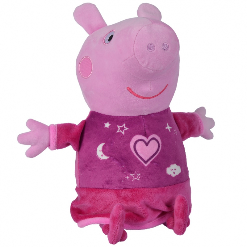 SIMBA Świnka Peppa Maskotka z kołysanką i lampką Pluszowa 25cm